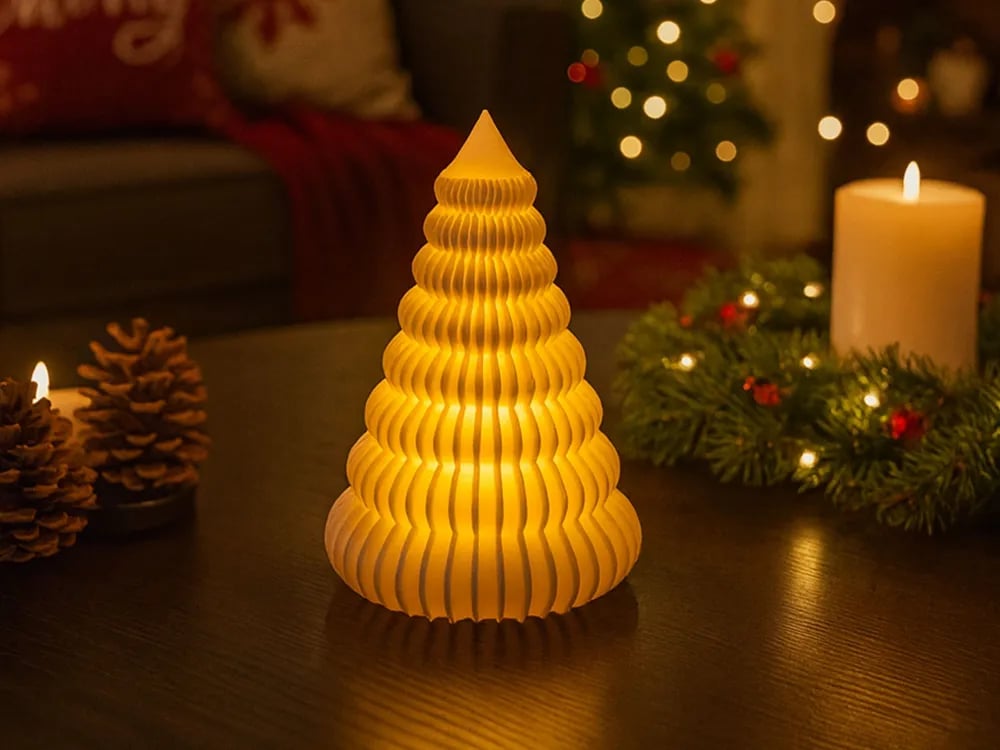 Christmas Ribbed LED Christmas Tree 3d model