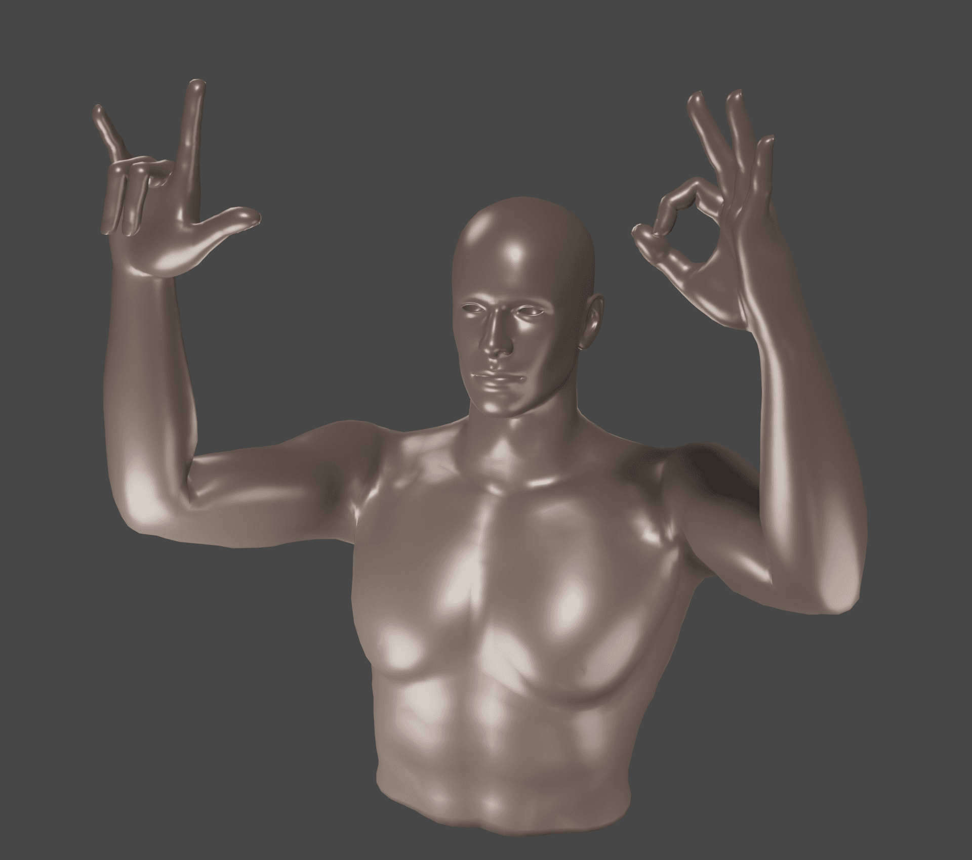 busto man rock ok stl.stl 3d model