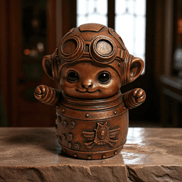 Baby Steampunk Monkey Jar 3d model