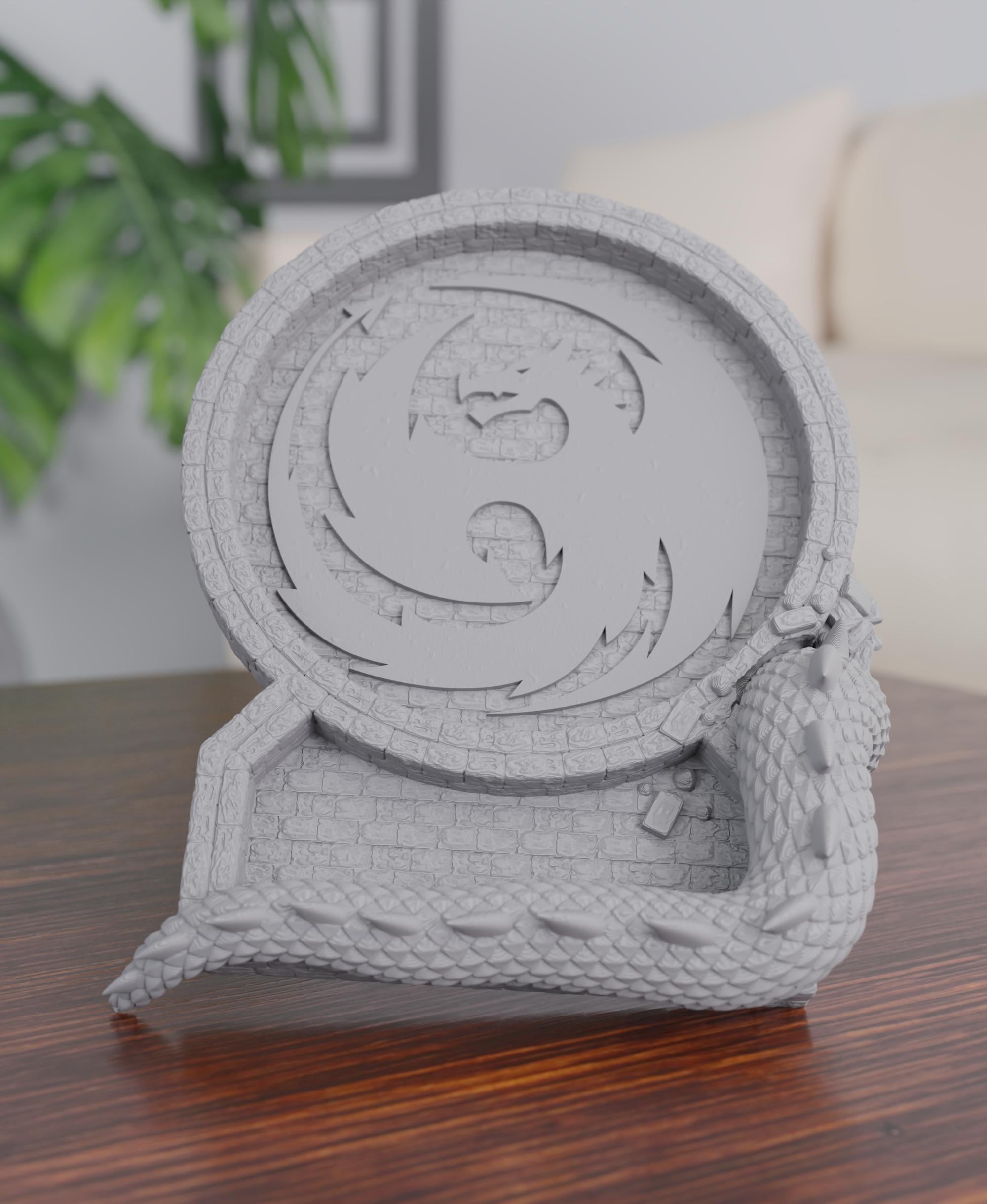 RPG - Dragontail Coasters 3d model