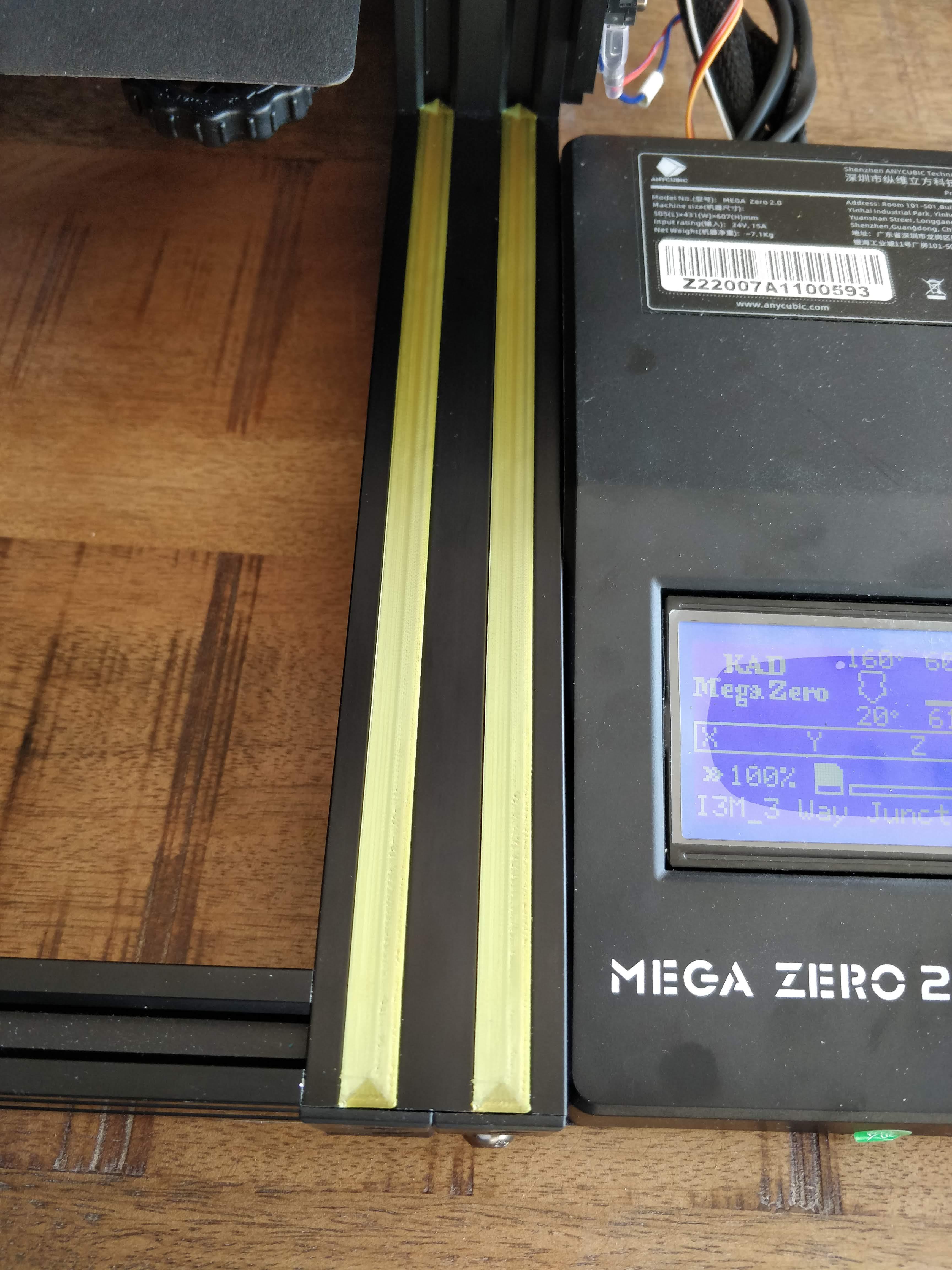 Anycubic Mega Zero 2.0 Front V-Slot Cover 3d model