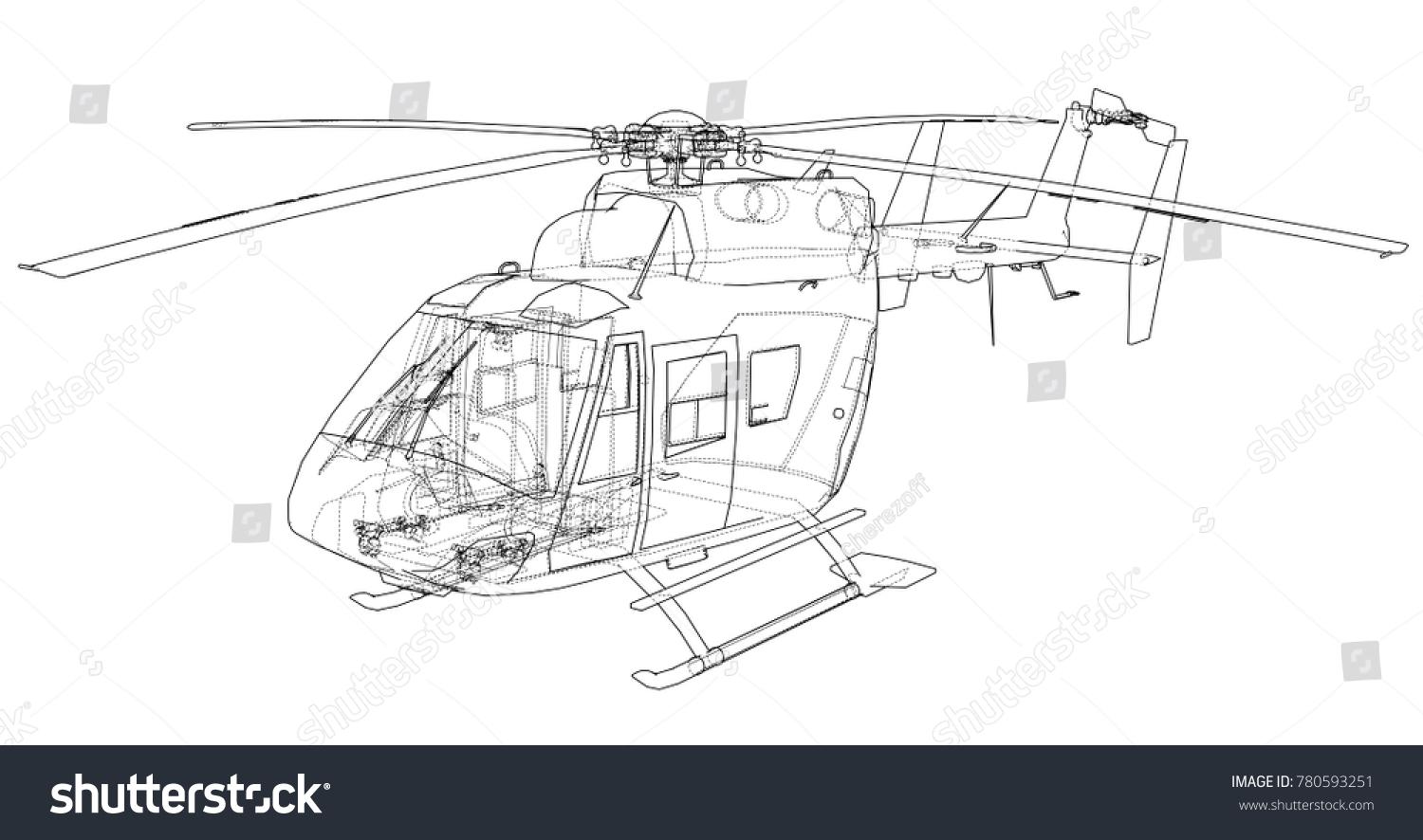 Dog Flex 2 - Helicopter - 3d model