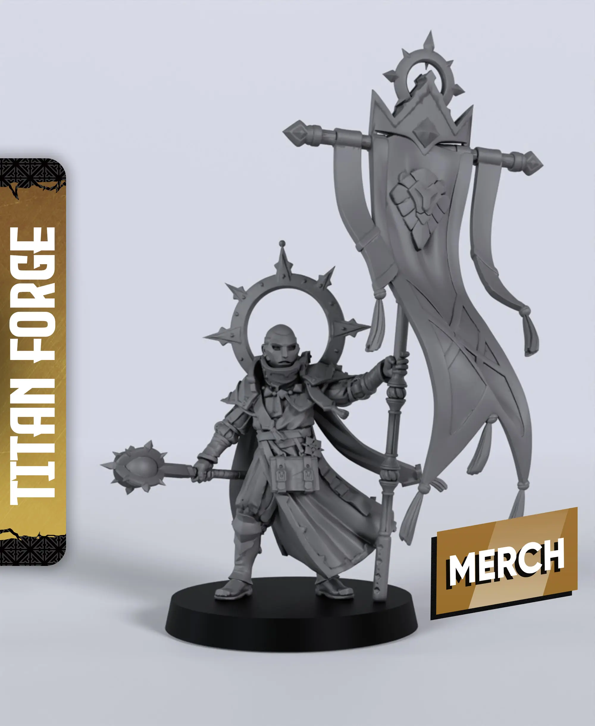 Hierophant - With Free Dragon - 5e DnD Inspired for RPG and Wargamers 3d model