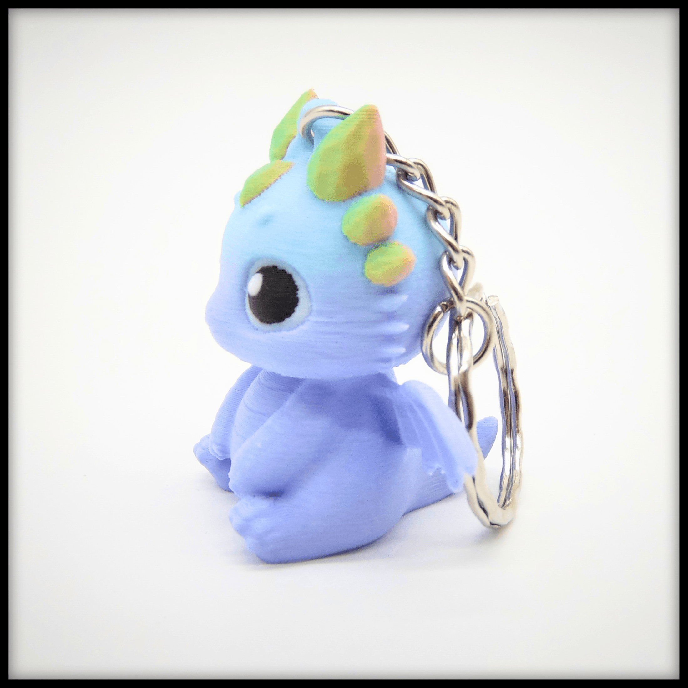 Crystal Baby Dragon Keychain 3d model