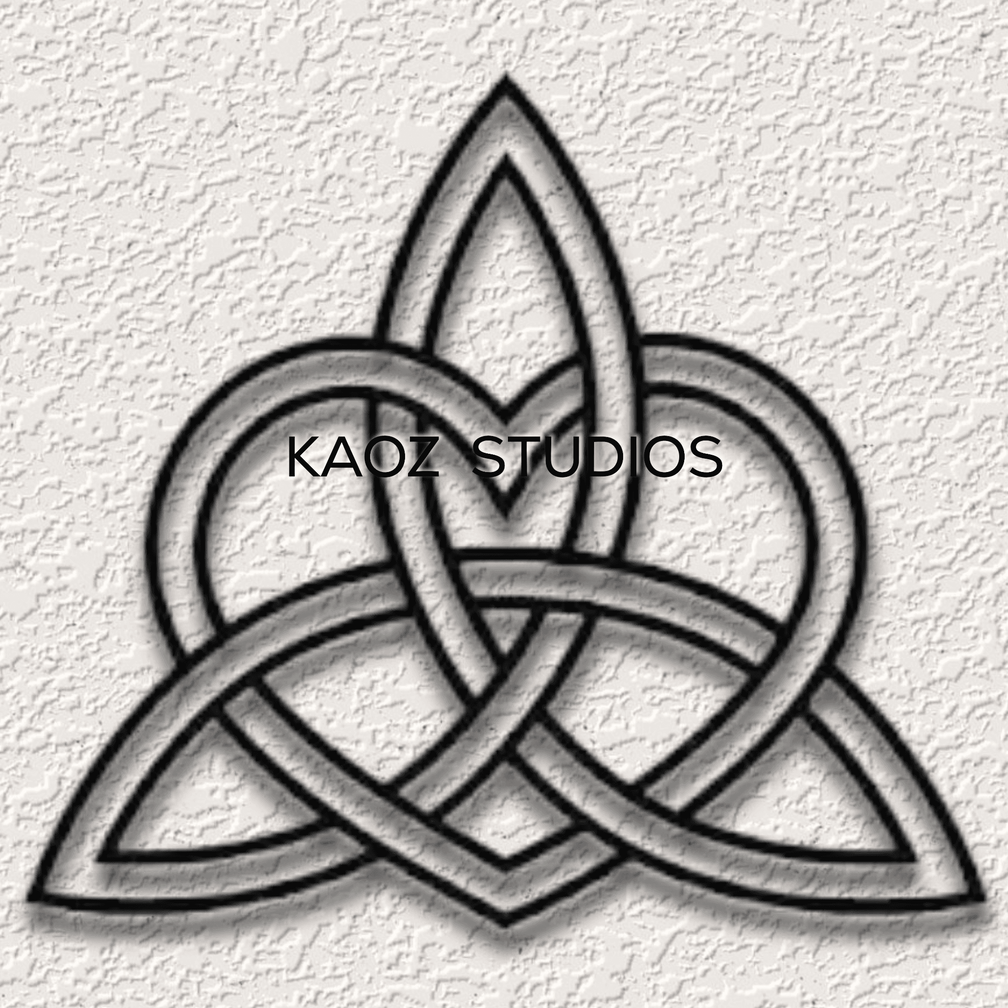 celtic wall art heart wall decor valhalla knot decoration tri-star 3d model