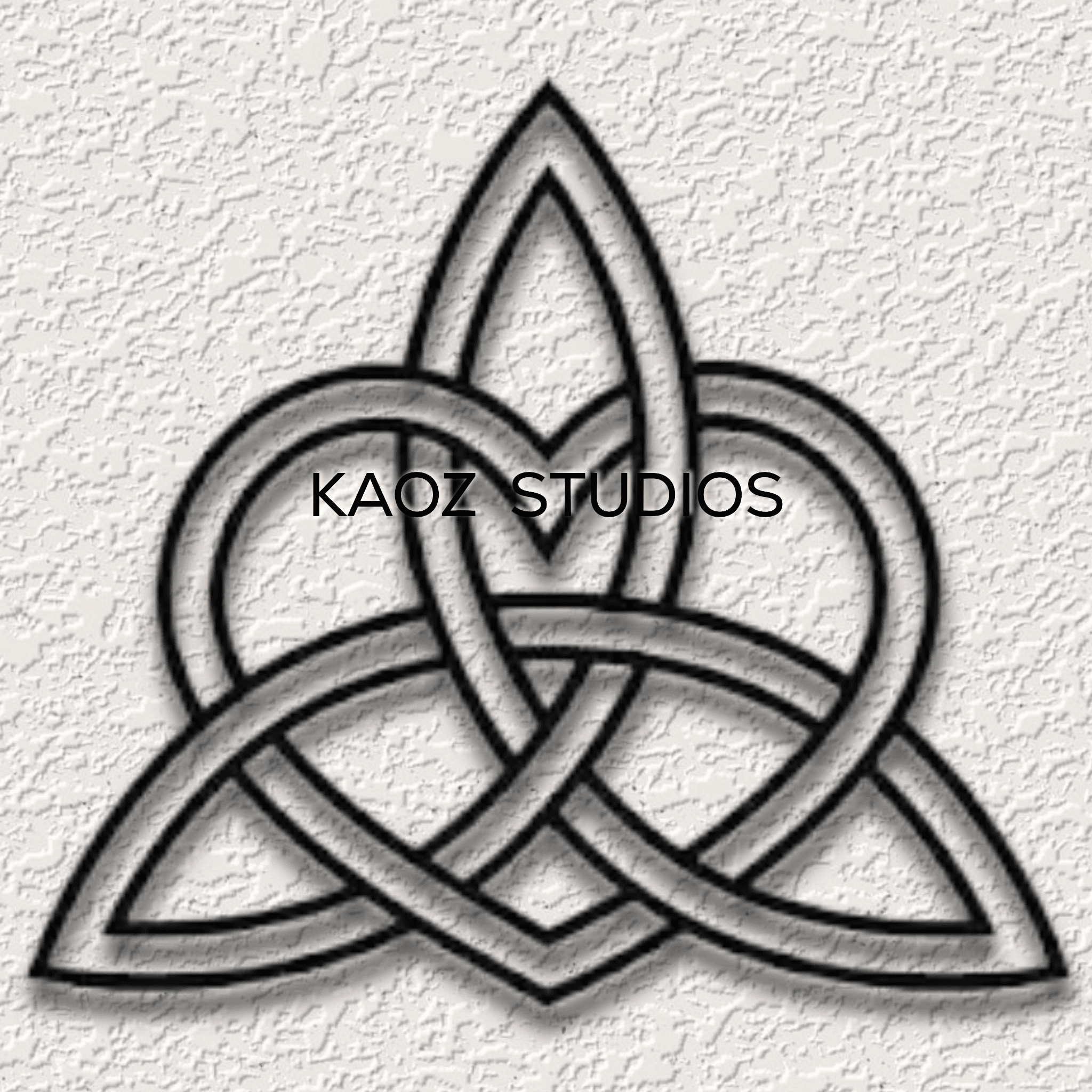 celtic wall art heart wall decor valhalla knot decoration tri-star 3d model