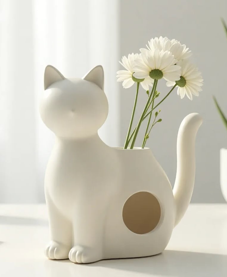 Cat Vase organizer 3d model