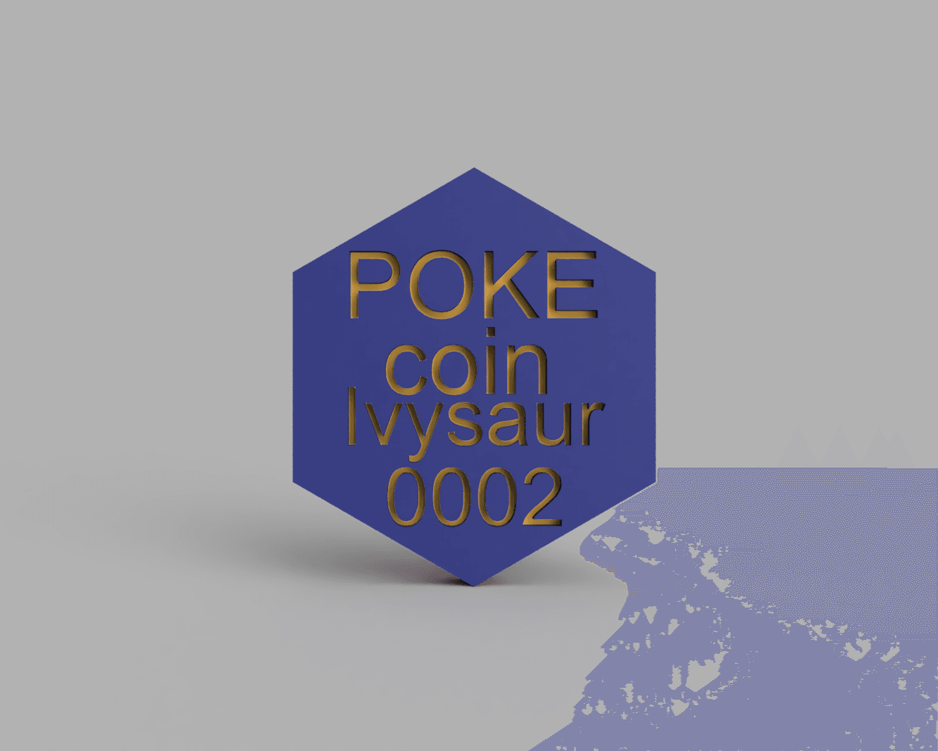 Ivysaur Pokemon PokeCoin 3MF 3d model