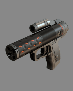 A-22B Chao Smart Pistol | Cyberpunk 2077 | 3D printable replica 3d model