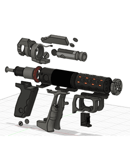 A-22B Chao Smart Pistol | Cyberpunk 2077 | 3D printable replica 3d model