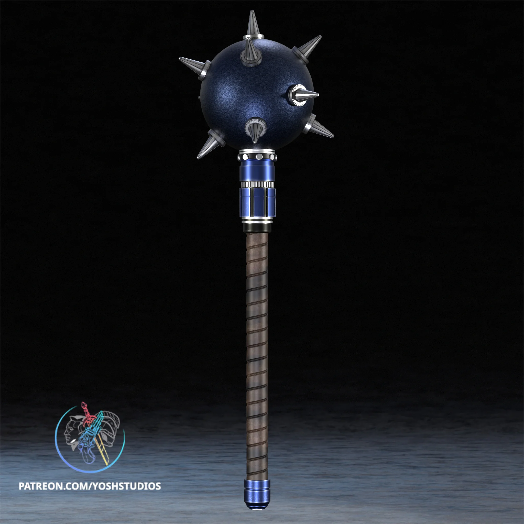 Hawkgirl Mace 3D Printer STL File 3d model