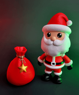 CUDDLEBELLY : Chubby Santa Pal! 3d model