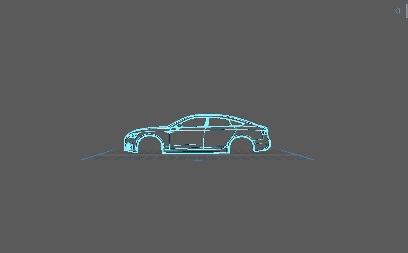 Audi - S5 SportBack Wall Art 3d model