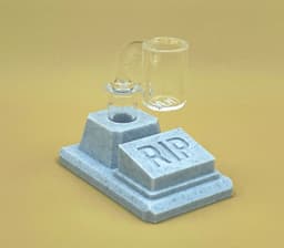 Banger/Bowl Piece RIP Display (10/14/18mm) 3d model