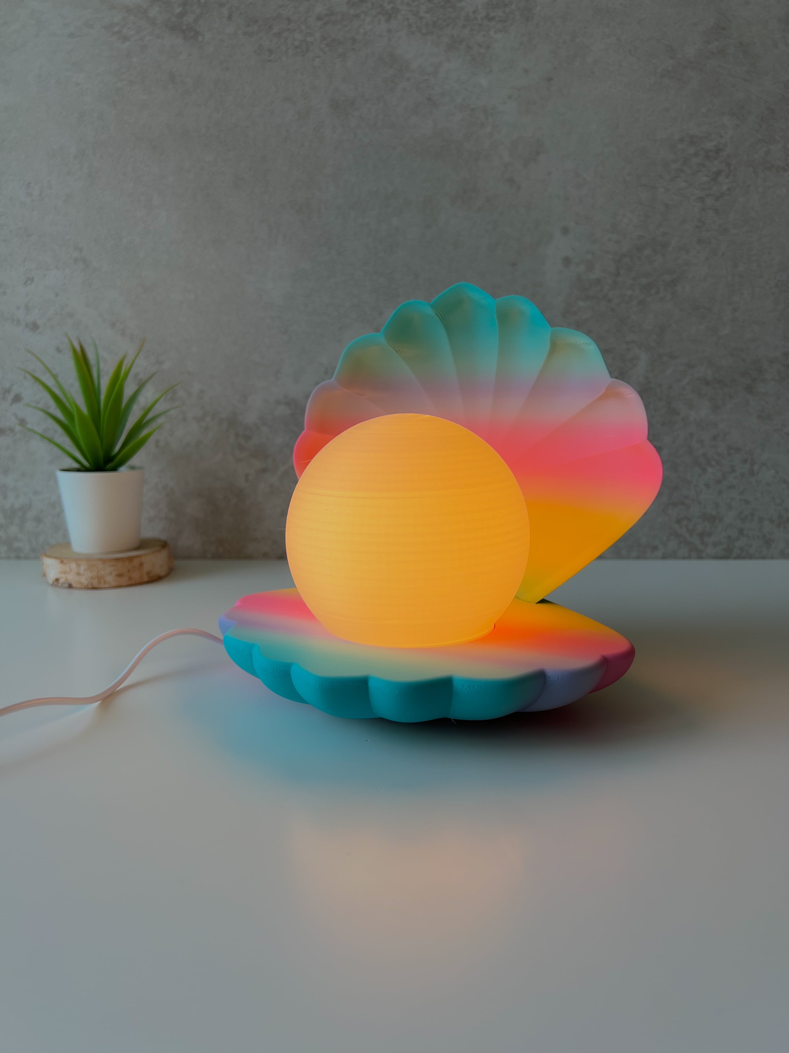 Oyster Lamp - For Bambu lab LED Kit 3d model