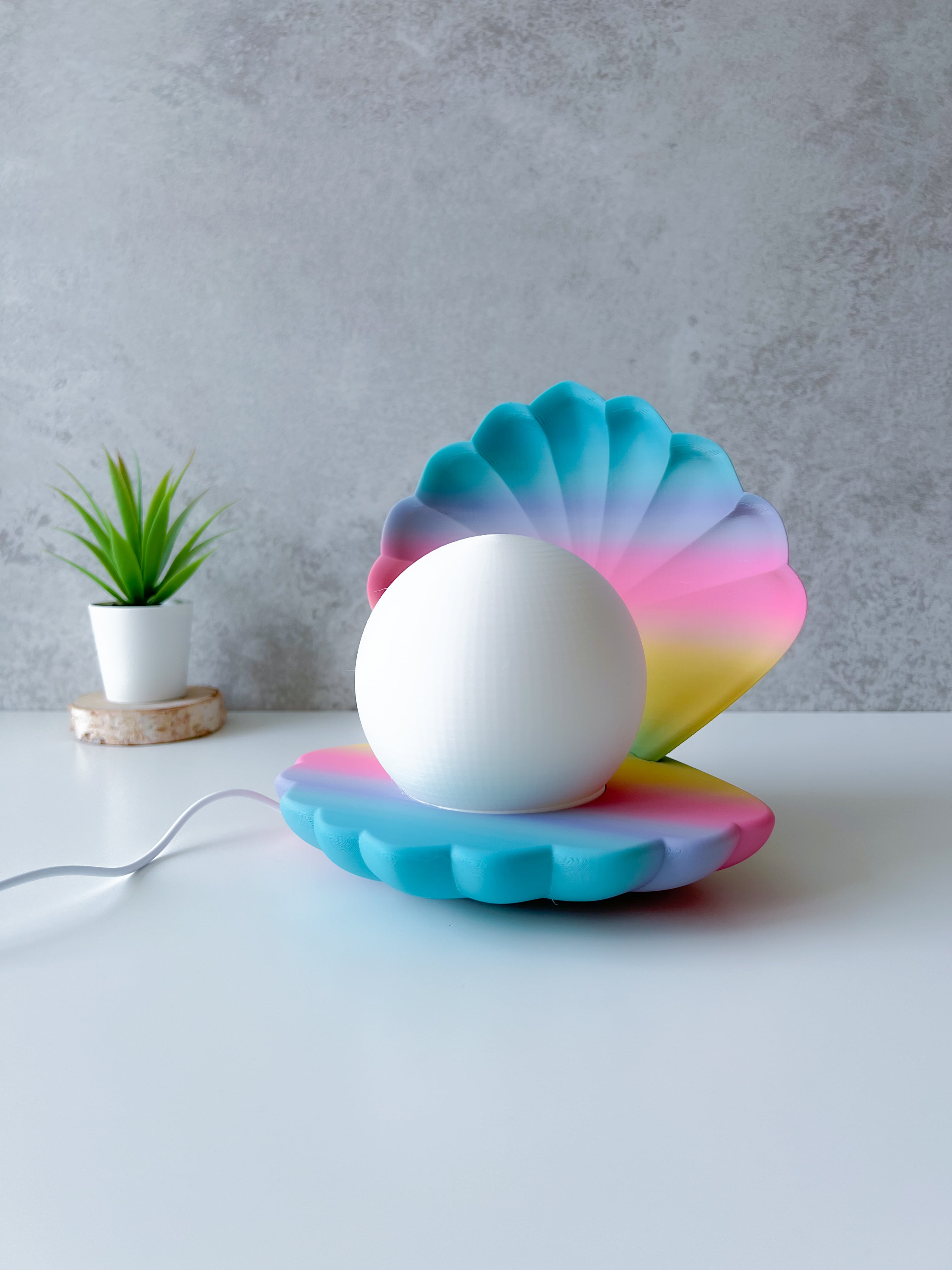 Oyster Lamp - For Bambu lab LED Kit 3d model
