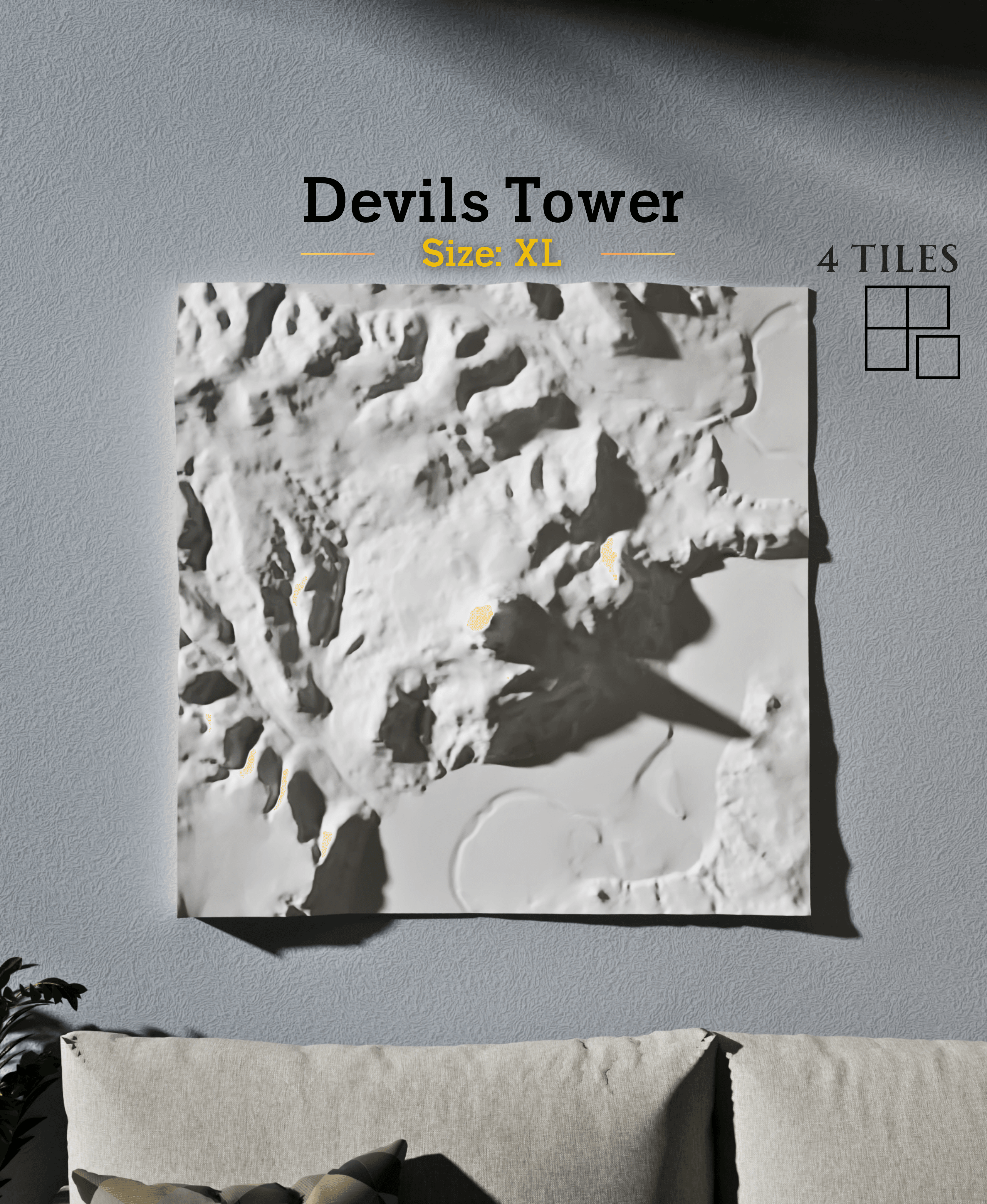 Devils Tower 3d model