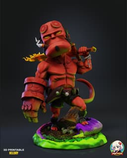 HellBoy Chibi - Premium Collectible 3d model