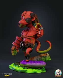 HellBoy Chibi - Premium Collectible 3d model