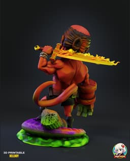 HellBoy Chibi - Premium Collectible 3d model