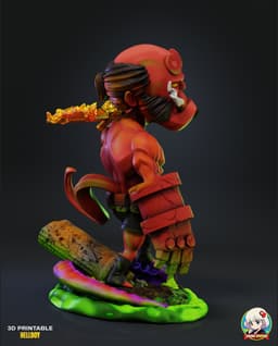 HellBoy Chibi - Premium Collectible 3d model