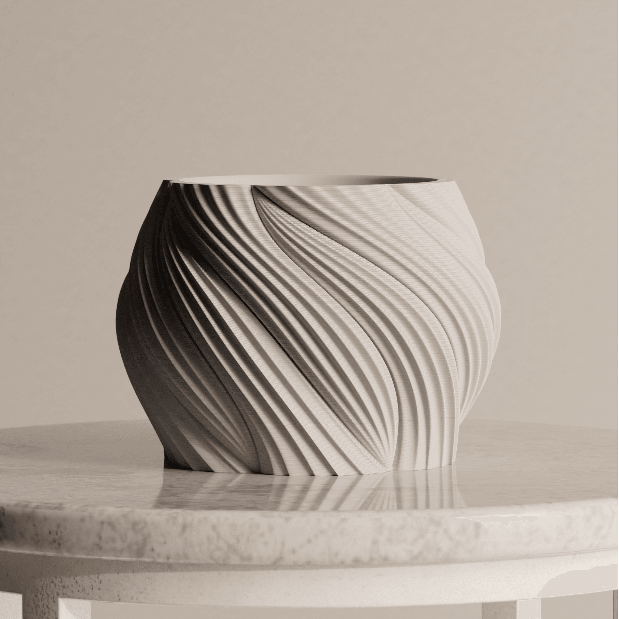 Planter with dripping tray 3d model