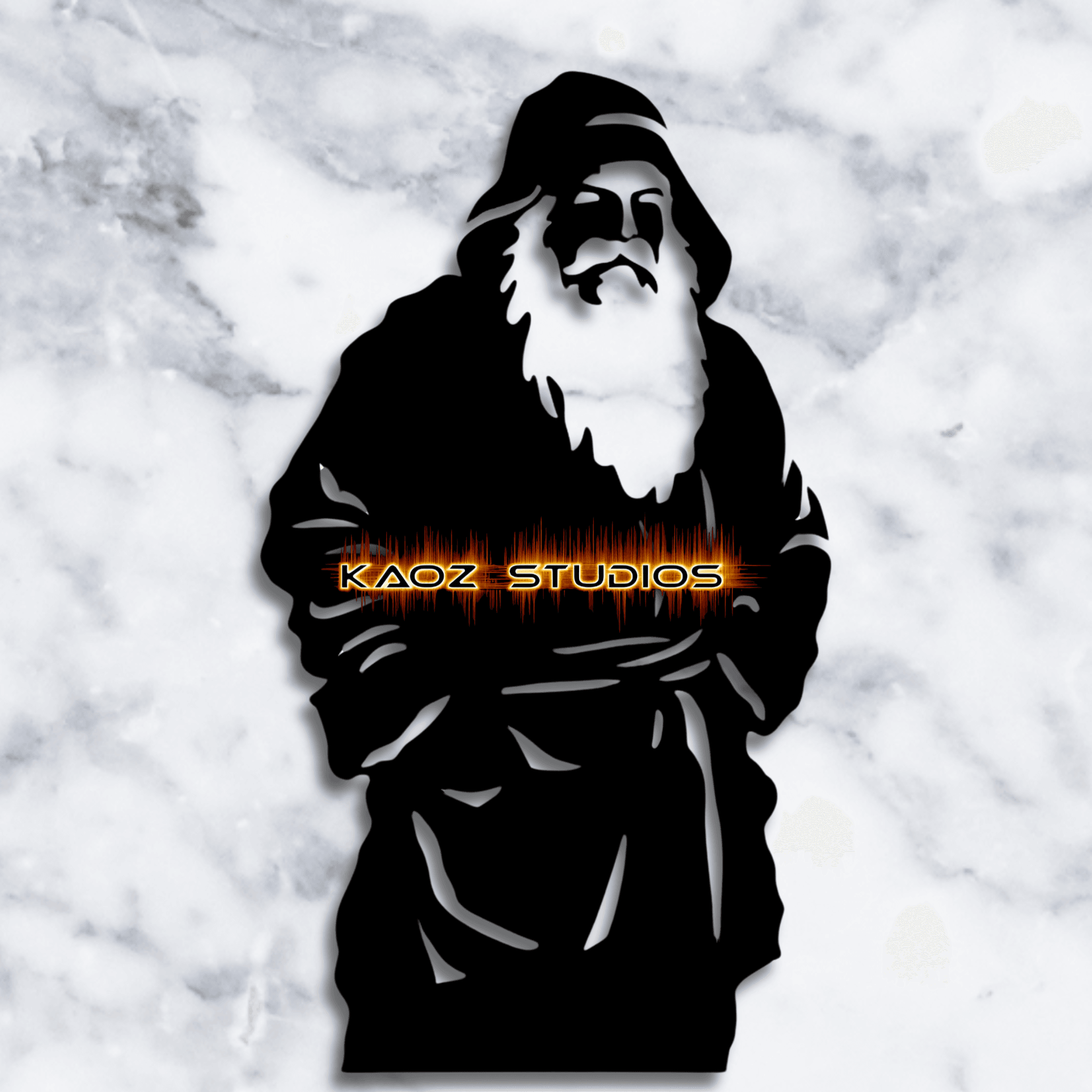 santa off duty wall art christmas wall decor funny santa claus 3d model
