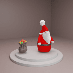 Crochet Santa 3d model