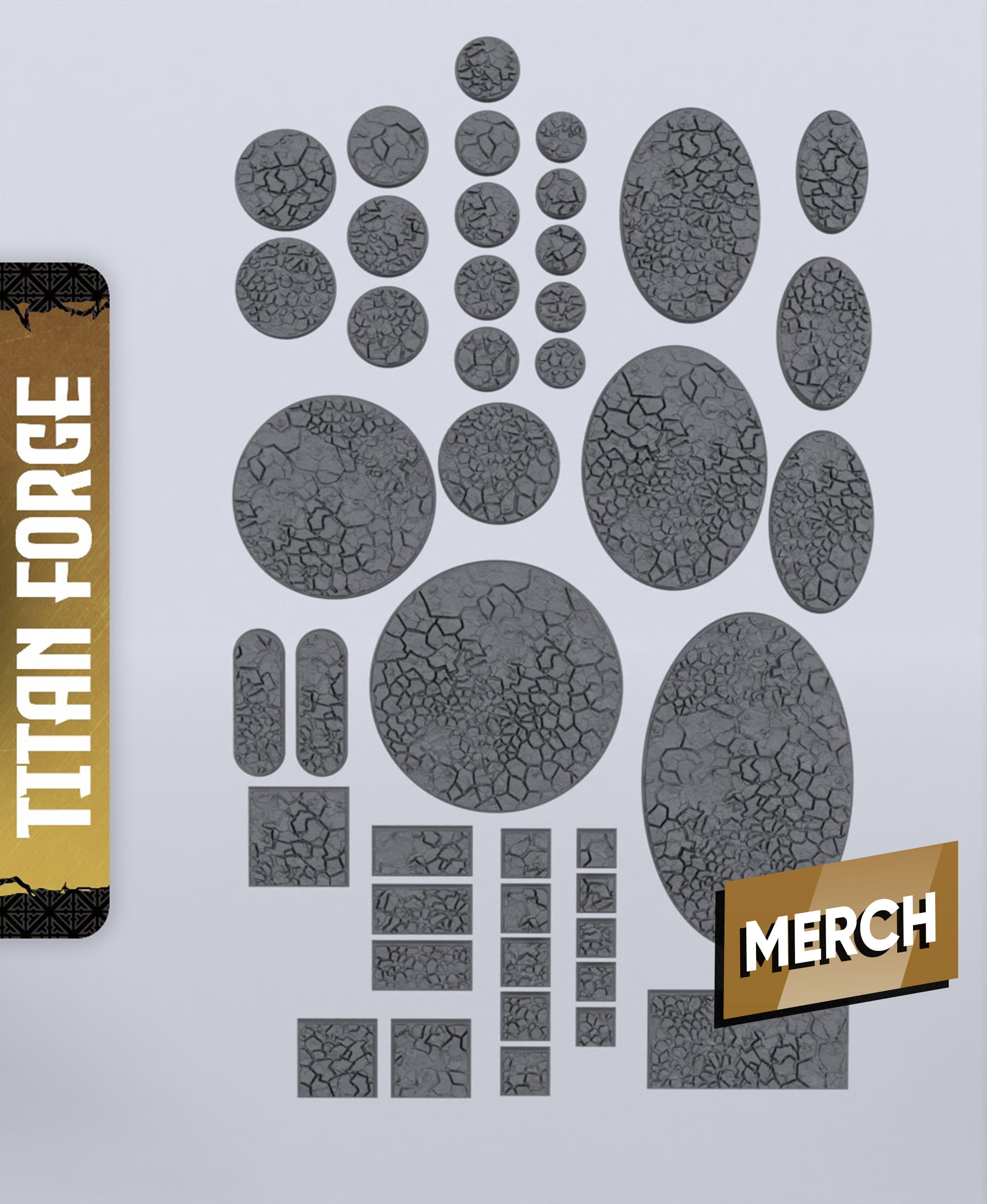 Infernal Dwarves Bases - With Free Dragon - 5e DnD Inspired for RPG and Wargamers 3d model