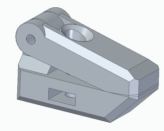 Workpiece Holder with Nut and Bolt lock 3d model