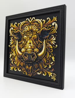 Wallace the Warthog - Hueforge Print 3d model
