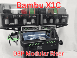 D3P riser for Bambu Lab X1C 3d model