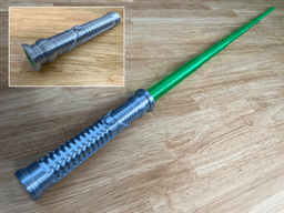 Qui Gon's Replaceable Blade Lightsaber 3d model
