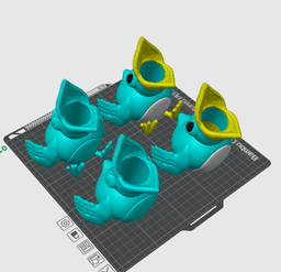 Hungry Birds Planter / No Supports / Color Print 3d model