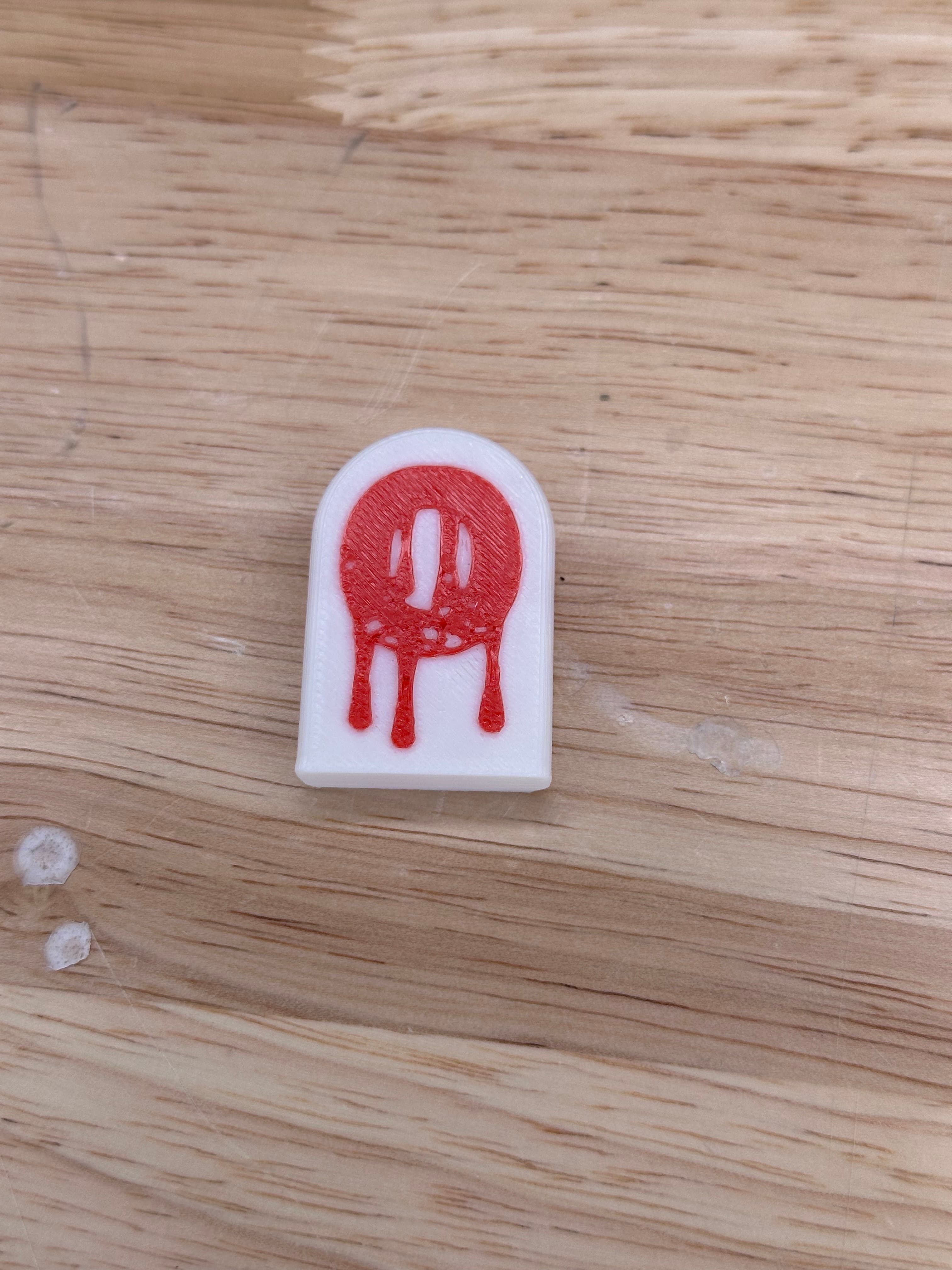 Ghoulishly Great: Multi-Color Halloween Headstone Fridge Magnets O 3d model
