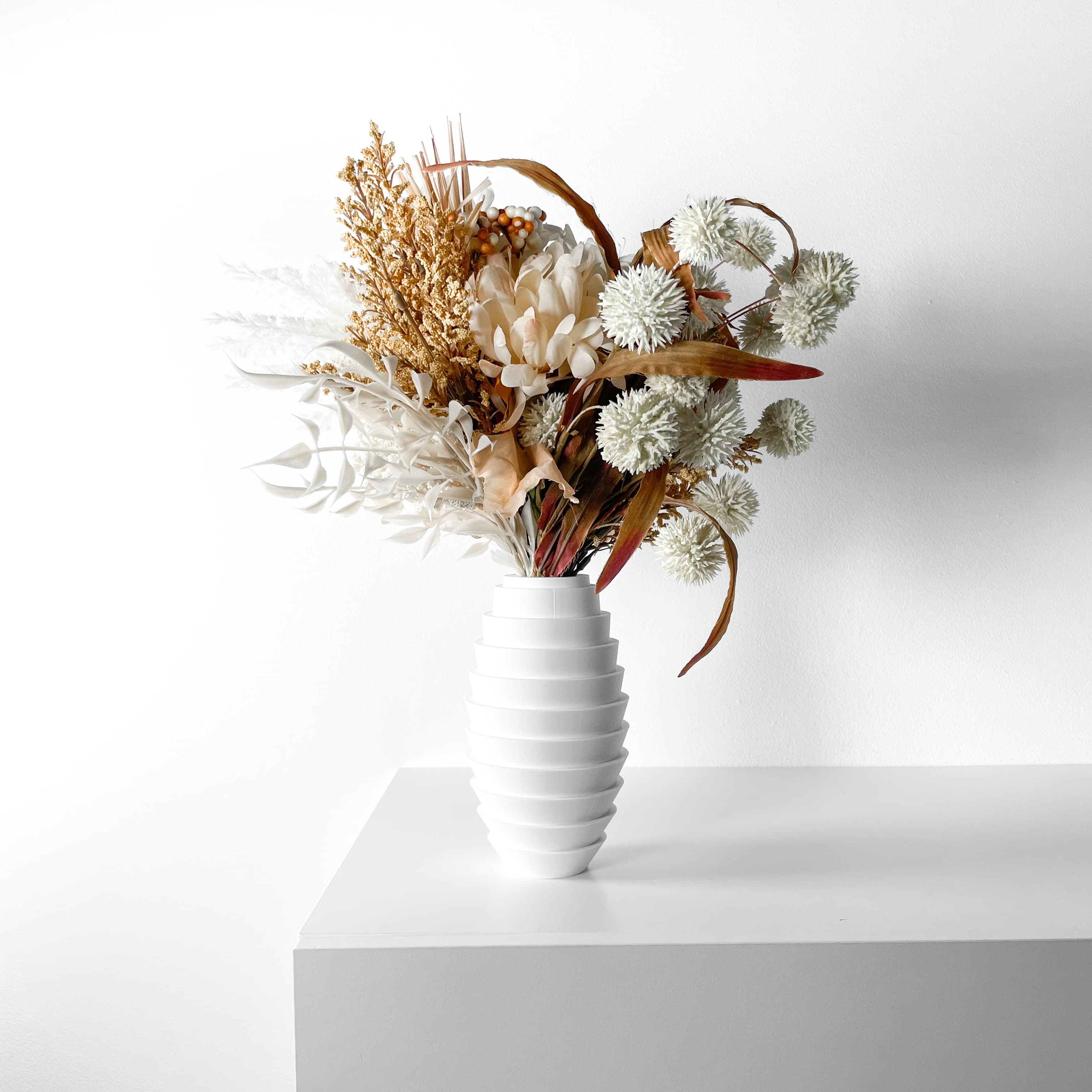 The Ulyx Vase, Modern and Unique Home Decor for Dried and Flower Arrangements | STL File 3d model