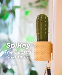 SpiKey - The Cactus Wall Mounted Keyholder 3d model