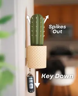 SpiKey - The Cactus Wall Mounted Keyholder 3d model