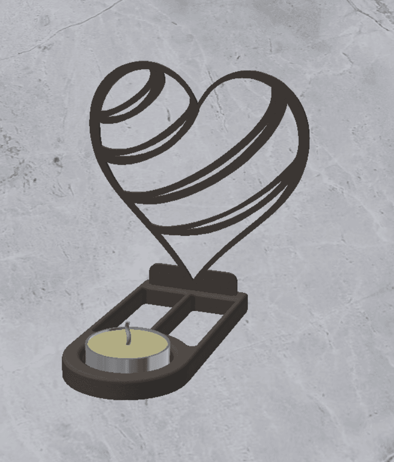 Candle Holder Decoration 3d model