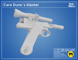 Cara Dune's Blaster 3d model