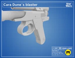 Cara Dune's Blaster 3d model