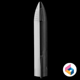 SpaceX Starship Crew 3d model
