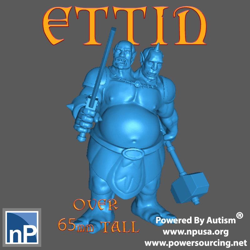 Ettin / Two-Headed Ogre 3d model