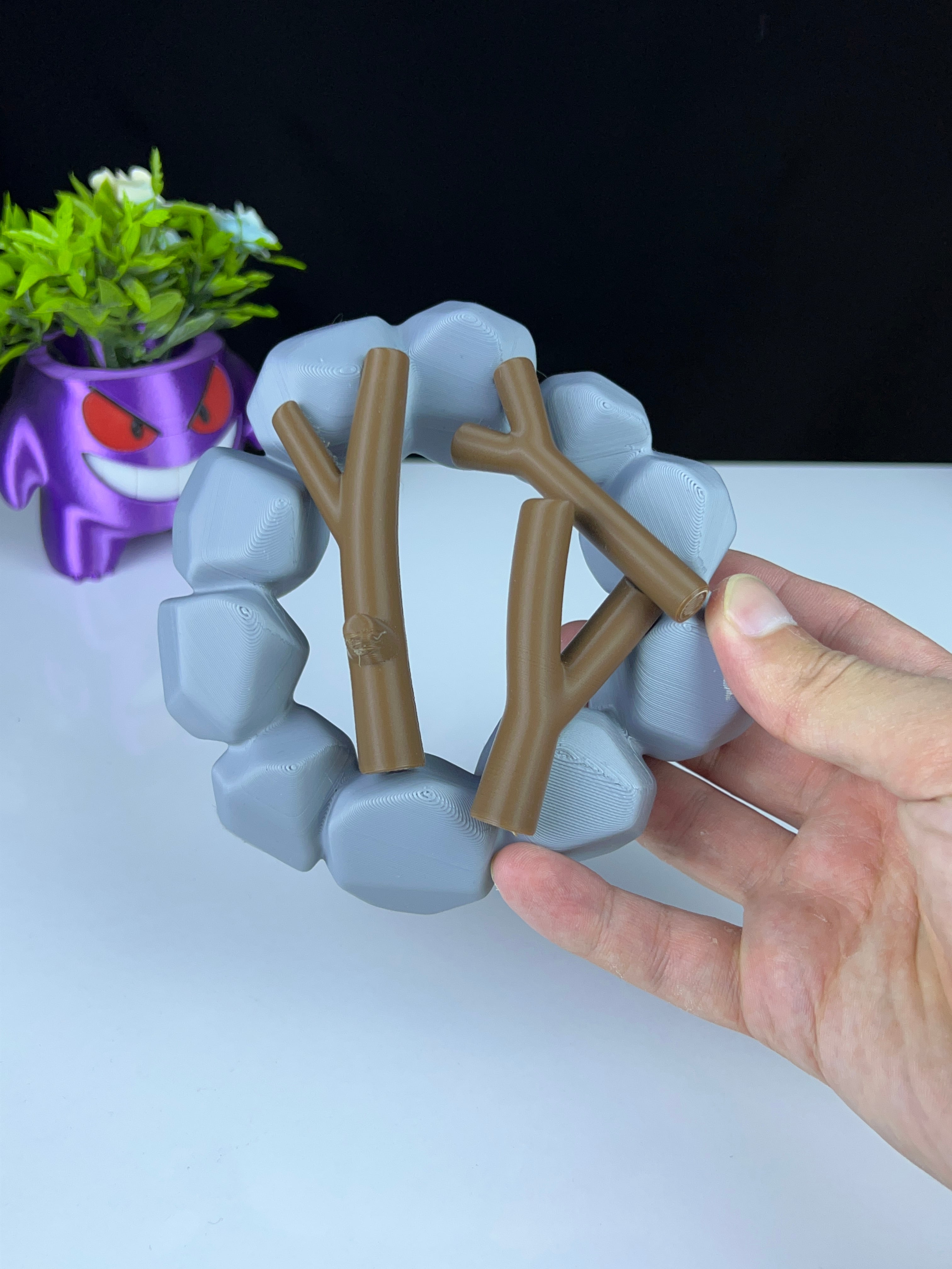 Fire tea light decor 3d model