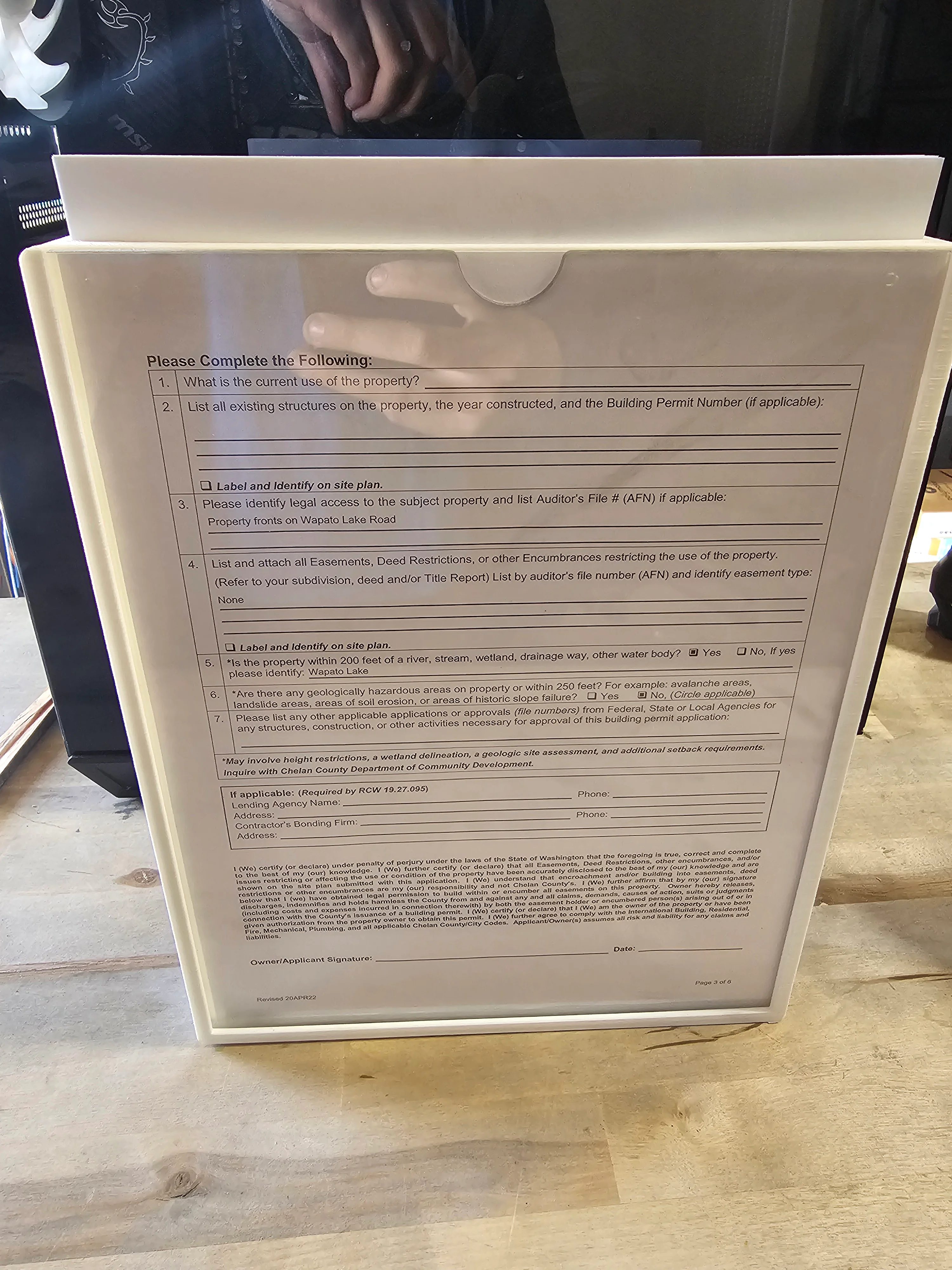 Paper Form Holder and Display 3d model
