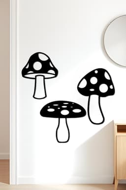 Mushroom Wall Art, Wall Decor, Home Decor 3d model