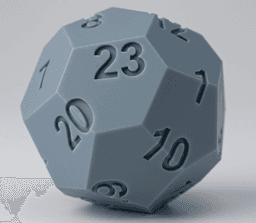 Dice d23 3d model