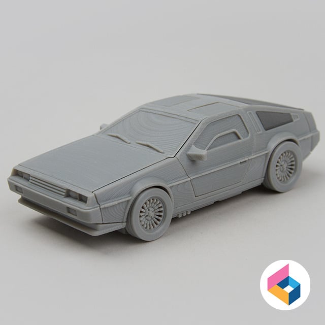 Foldable car Delorean 3d model