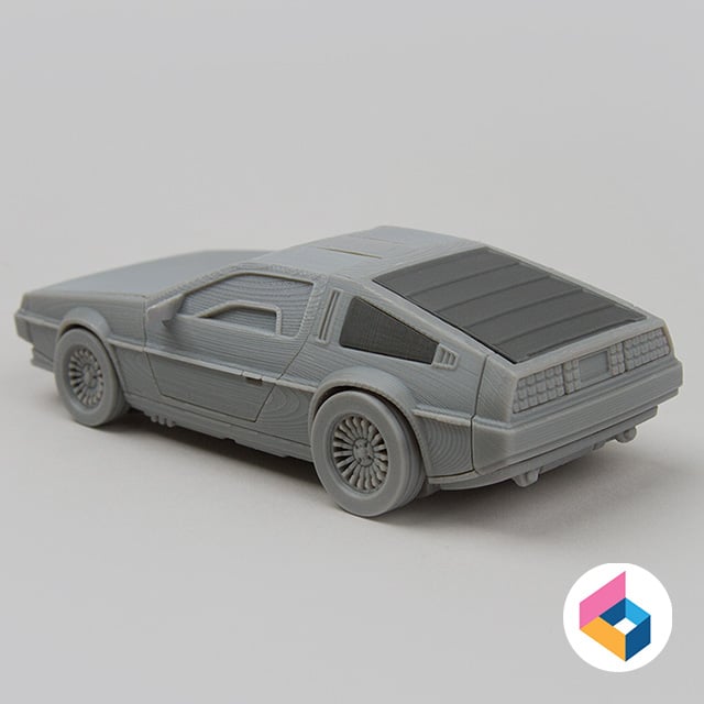 Foldable car Delorean 3d model