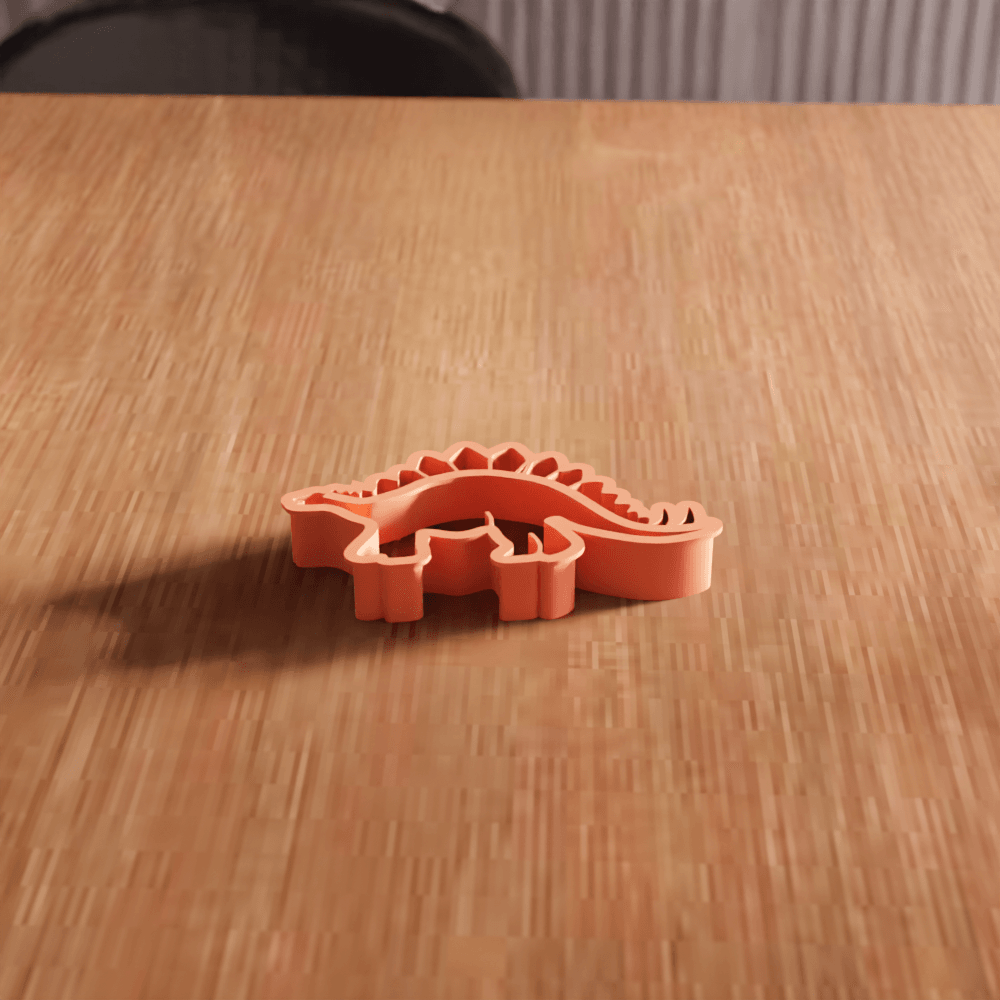 Stegosaurus Dinosaur Cookie Cutter Utensil 3d model